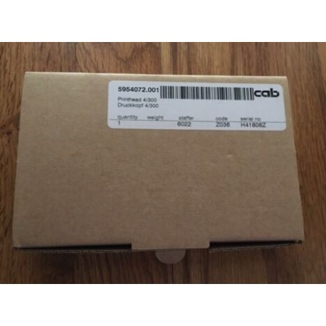 Cab 5954072.001 Thermal Printhead for A4+, XD4T, XC4/300